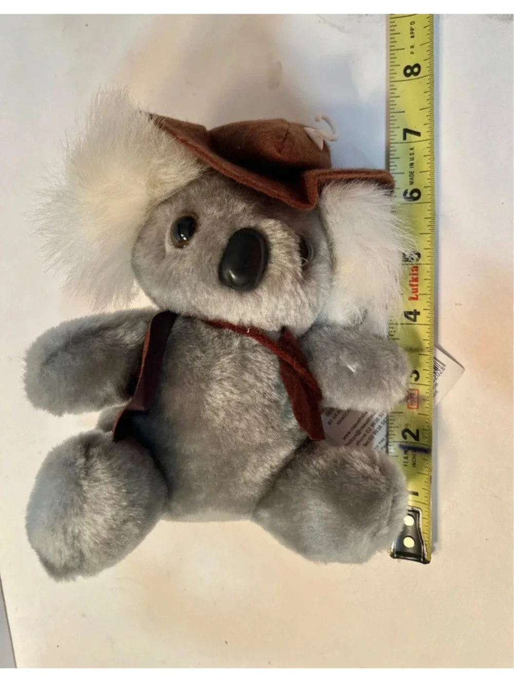 Koala bear Australia Plush Toy 7” Sitting Stuffed Animal With Hat Grab A Jumbuck